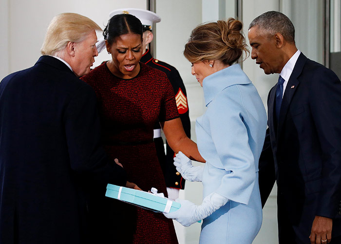 Мишел Обама откри што имаше во подарокот од Меланија Трамп