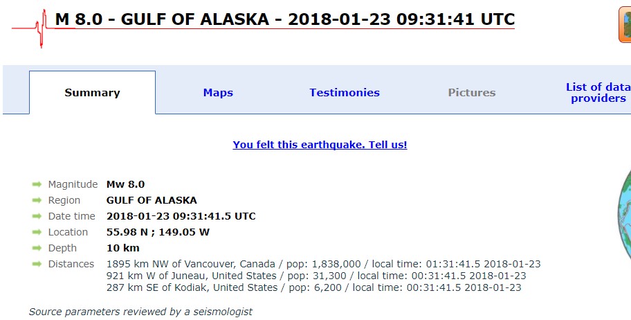Аљаска ја погоди силен земјотрес од 8 степени – издадено предупредување за цунами!