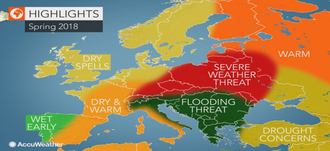Американски метеоролози предупредуваат на ризик од поплави на Балканот