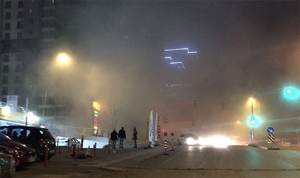 ФОТО: Силна експлозија одекна во Анкара, полиција и Брза помош на терен