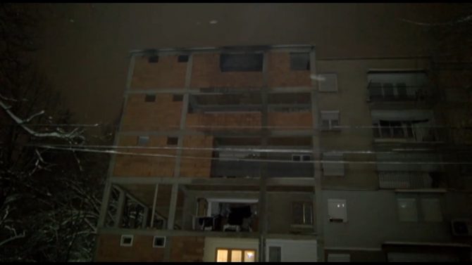 ВИДЕО: Пожар избувна во станбена згрaда во Чаир