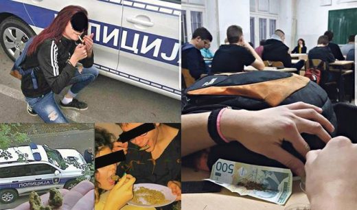 Скандалозен Фејсбук профил „Дрога Србија“: Тинејџери објавуваат фотографии како се дрогираат на училиште