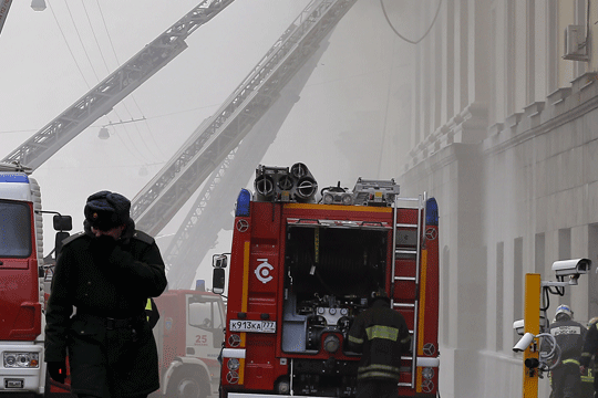 Пожар во станбена зграда во Сочи