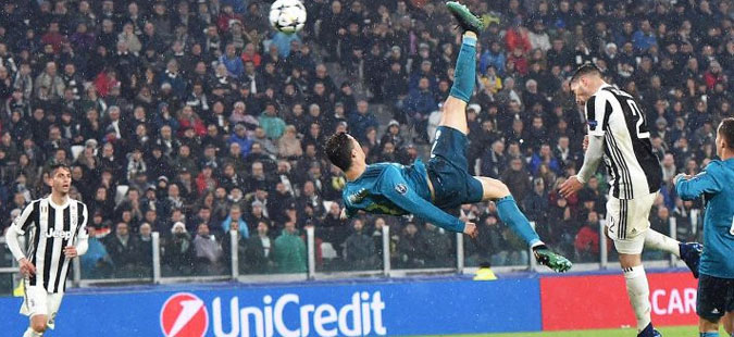 Роналдо ја удри топката на висина од 2,3 метри
