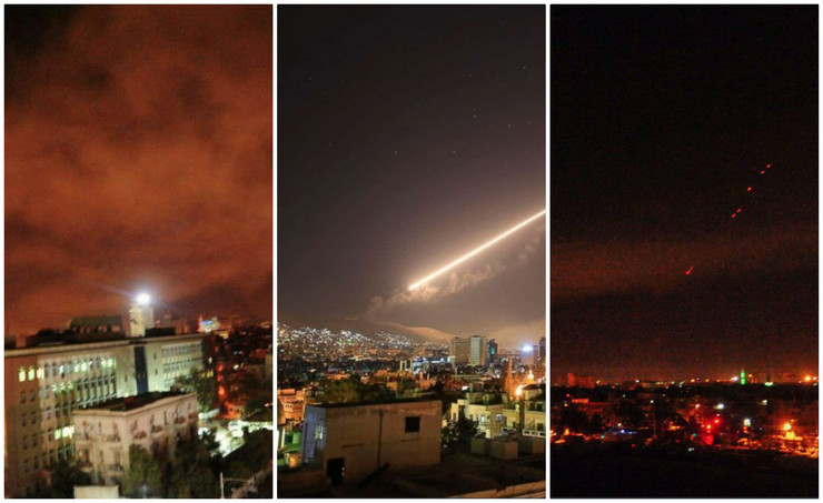 ВИДЕО: Како Сирија собори 71 од 103 ракети кои ги испалија САД и сојузниците