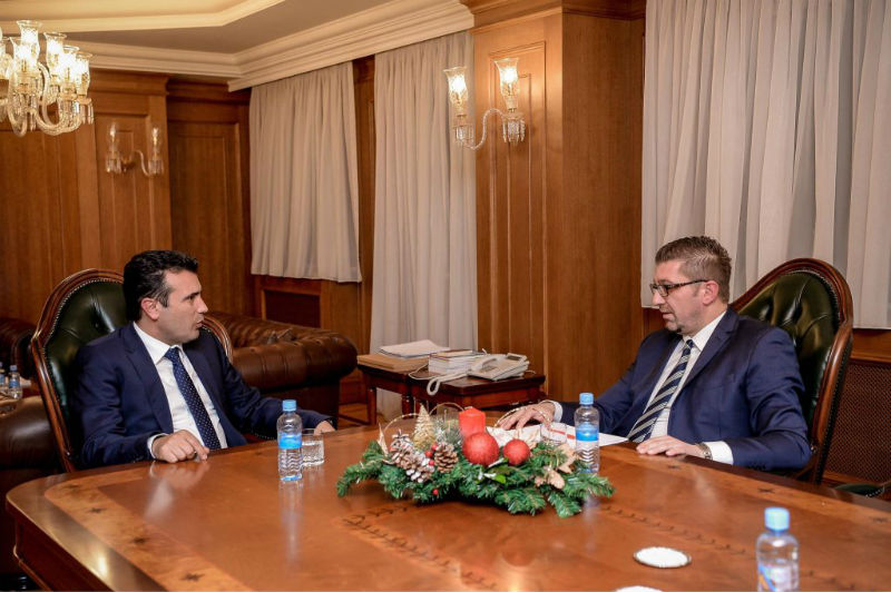 Средба меѓу Заев и Мицкоски за СЈО- направен исчекор во однос на барањата на опозицијата