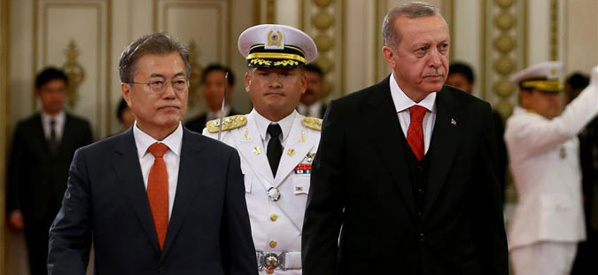 Ердоган се сретна со јужнокорејскиот претседател