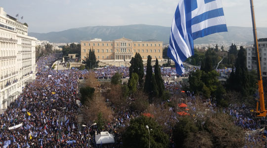 Протести за „грчкиот карактер на Македонија“ низ повеќе градови во Грција