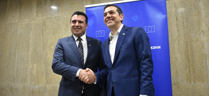 „Та Неа“: Успешен разговор Ципрас-Заев води кон средба во Преспа на 9. јуни, каде ќе се потпише договорот
