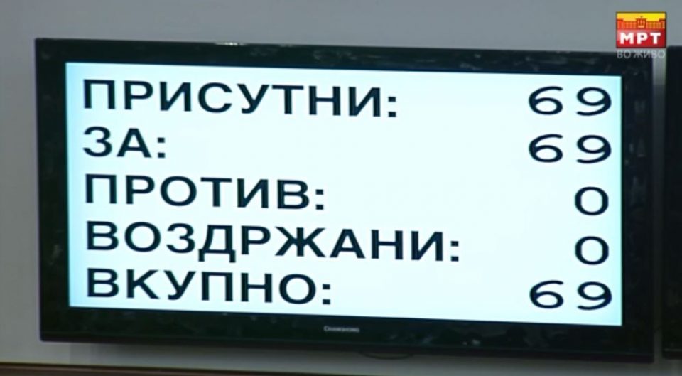 Собранието го ратификуваше договорот со Грција