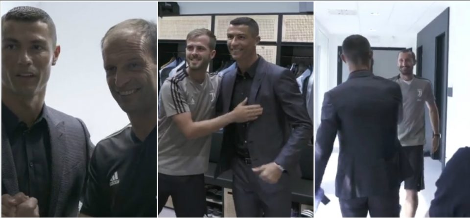 Роналдо денот во Торино продолжува: Јувентус објави ново ексклузивно видео- Кристијано се запозна со соиграчите (ВИДЕО)
