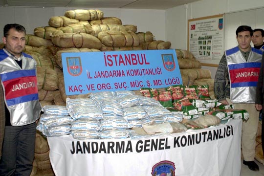 Седум тони хашиш запленети од курдски герилци во Турција