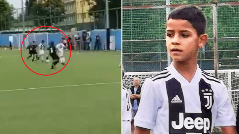 Кога не може татко му, може тој: Синот на Кристијано Роналдо постигна 4 гола на дебито за младиот тим на Јувентус (ВИДЕО)