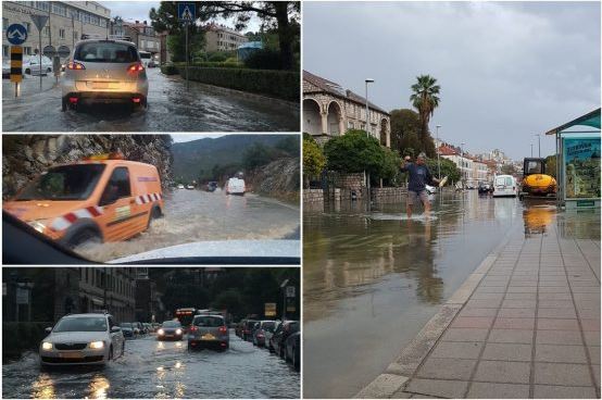 ФОТО+ВИДЕО: Силно невреме во Дубровник, градот под вода