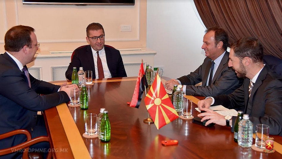 Мицкоски оствари средба со амбасадорот на Република Италија во Македонија, Ромео