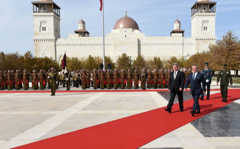 ВИДЕО: Кралски пречек за претседателот Иванов во Јордан