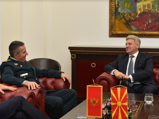Иванов се сретна со началникот на ГШ на Црна Гора, Драгутин Дакиќ