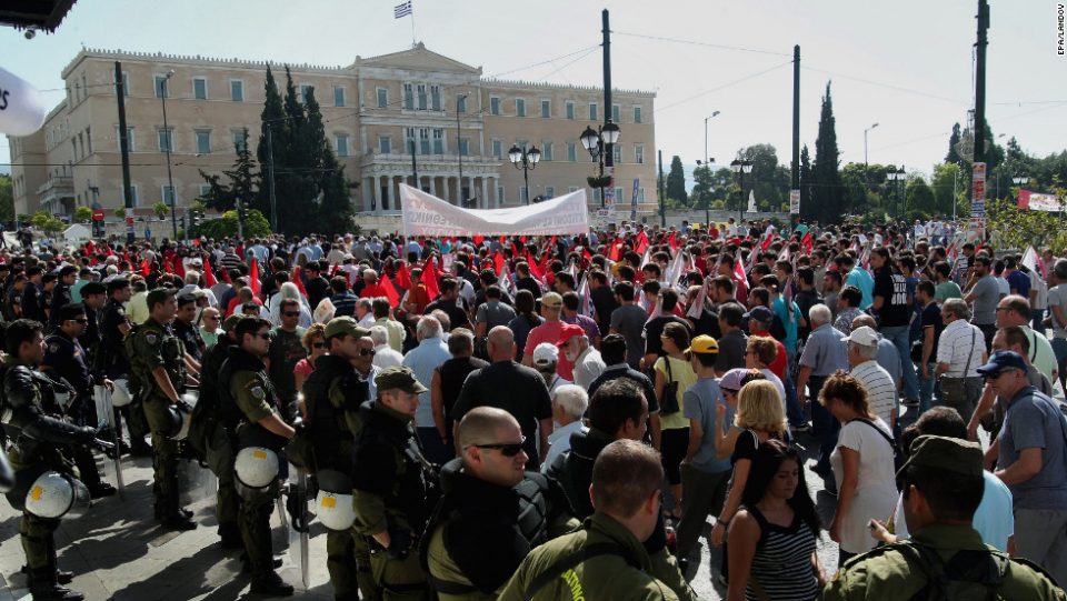 Штрајк на вработените во јавниот сектор во Грција