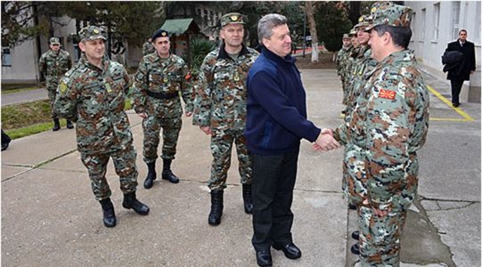 Иванов ги посети војниците на касарната „Чеде Филипоски -Даме“ во Кичево
