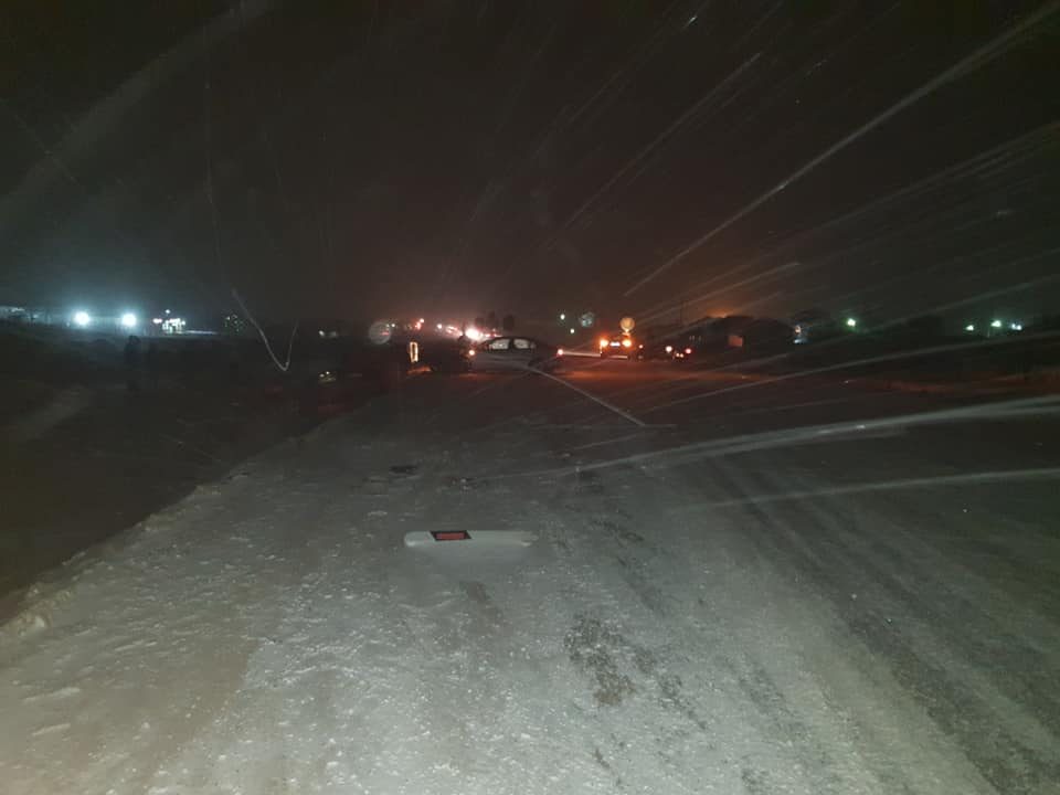 Карамбол на патот Велес – Штип: Излизгани неколку возила, повредени 3 лица (ФОТО)