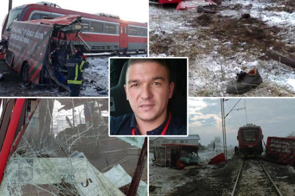 Притвор за возачот на нишкиот „автобус на смртта“: Тврди дека гледал дали има воз, но камерите го покажуваат спротивното