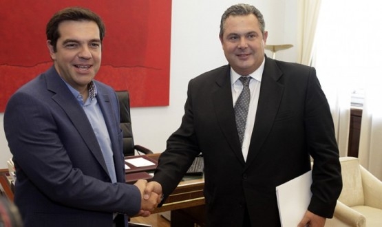 Поранешните владини партнери Ципрас и Каменос се караа во грчкиот Парламент за Македонија