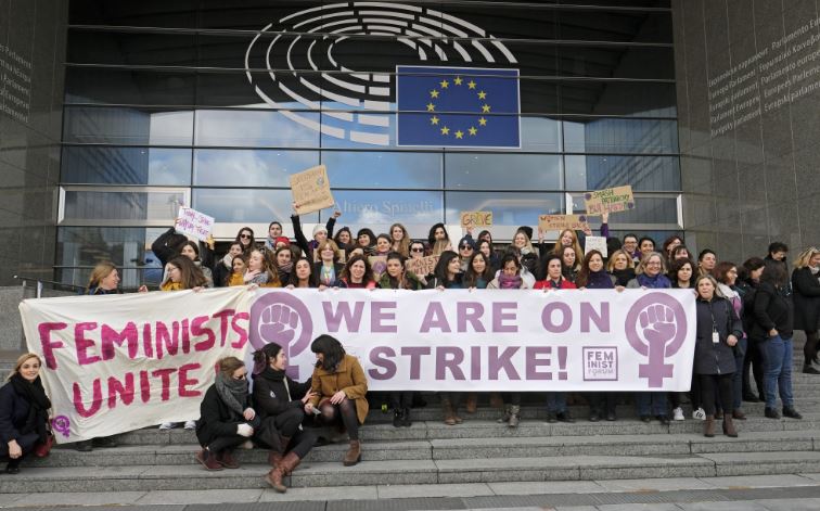Белгија: Прв осмомартовски штрајк на жените