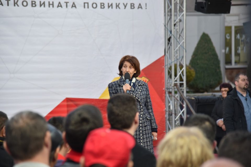Силјановска: На 21 април и 5 мај треба изборно да ја делегетимираме власта за да не ја грабнат и претседателската функција во свои раце