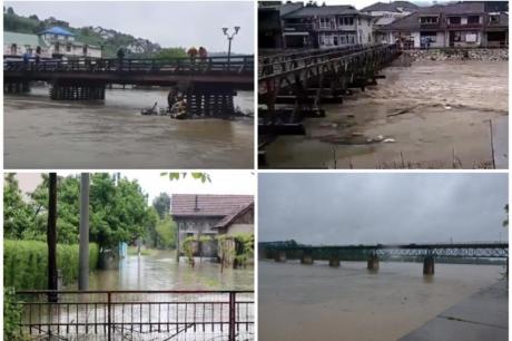 Водостоите во постојан пораст: На некои места евакуирани жителите (ВИДЕО)