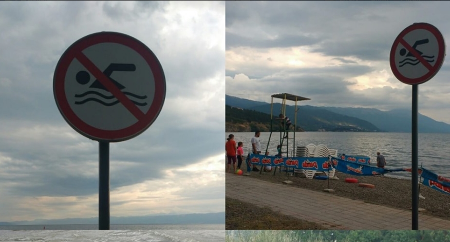На овие охридски плажи е забрането пливање: Езерото не е безбедно за капење!