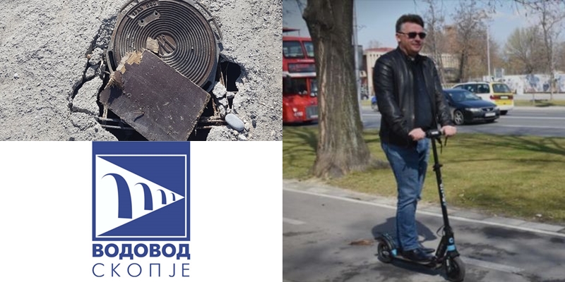 Во Скопје импровизирани шахти опасни по живот, „Водовод и канализација“ мува не ги лази, граѓаните го прашаа Шилегов „Каде да ги возиме тротинетите“?