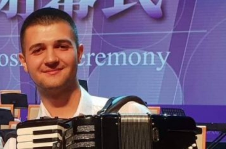 Младиот хармоникаш Давид Велков успешно се претстави во Кина на „World Accordion Championships“