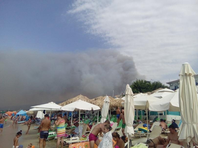 Пожар на грчкиот остров Тасос