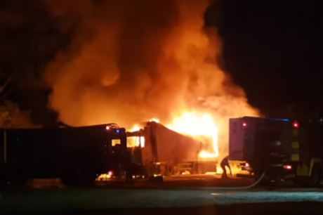 ВИДЕО: Изгоре камион во Битола