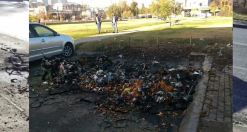 Хулигани продолжуваат да палат контејнери во Скопје: Ќе се удавиме во сопственото ѓубре поради несовесност на сограѓаните (ВИДЕО)