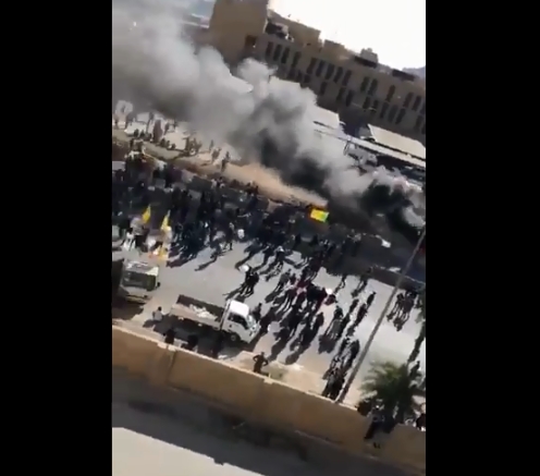 ВИДЕО: Евакуирана Амбасадата на САД во Багдад поради протести