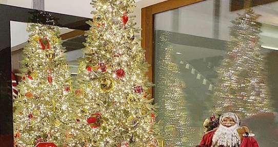 Меси Божиќ го прослави под елката во својот дом, а кога ќе видите каде беше Роналдо гол во придружба на Дедо Мраз ќе му позавидите (ФОТО)