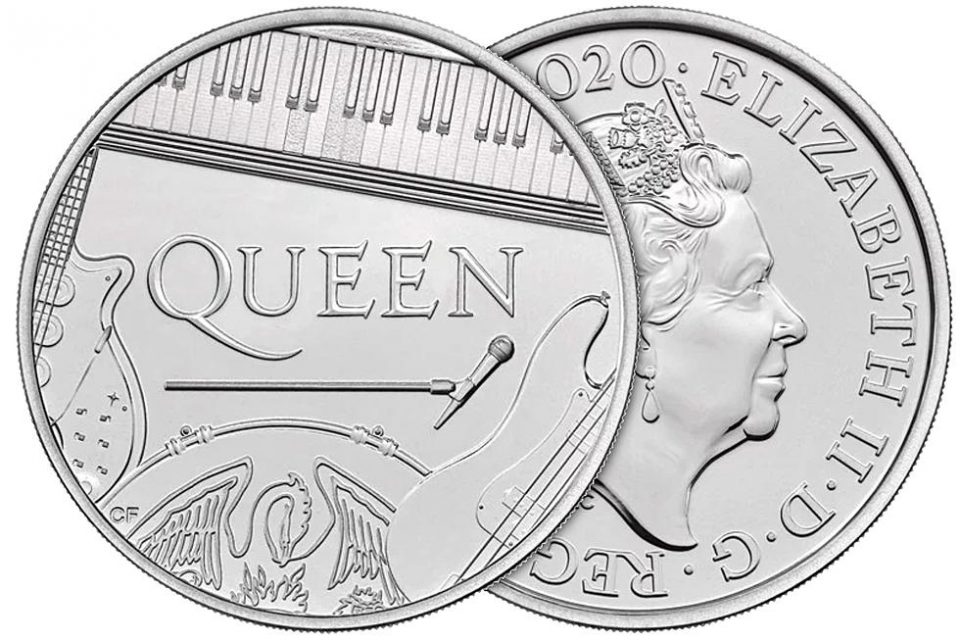 ФОТО: „Квин“ е првата група која ја има на британска монета