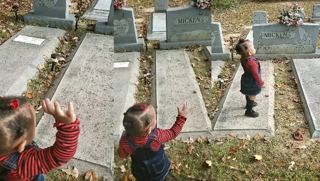 Мајка со ќеркичката биле на гробишта, а потоа девојчето почна да разговара со дух – го прегрна па го бакна (ВИДЕО)