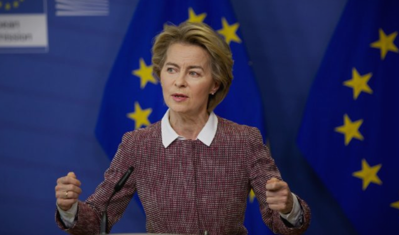 Европска комисија: Урсула фон дел Лајен ќе се сретне со „северномакедонскиот претседател“ и ќе се обрати пред „северномакедонскиот парламент“