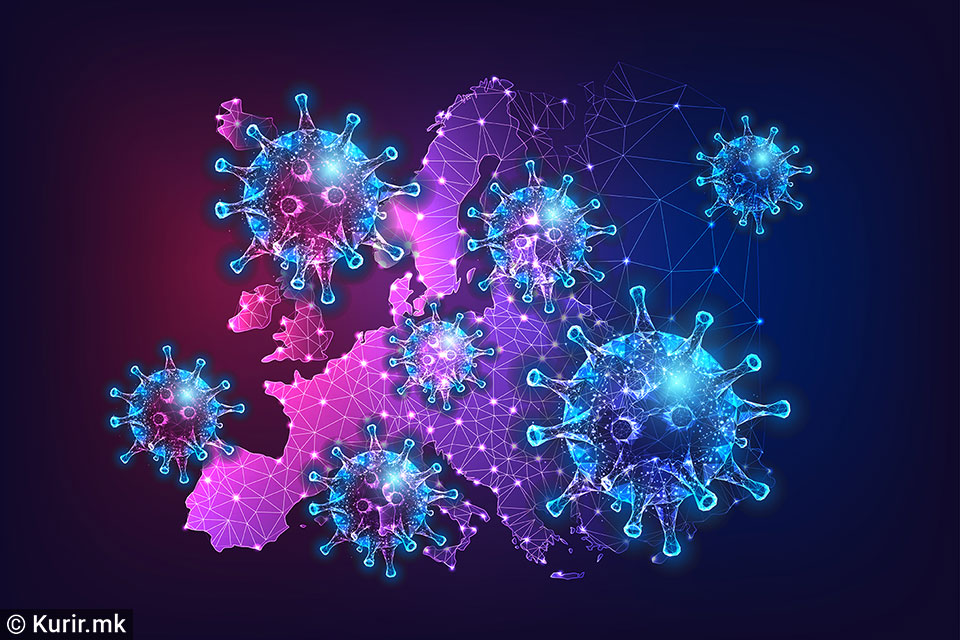 Рекорден број заразени со Ковид-19 во Европа за една недела