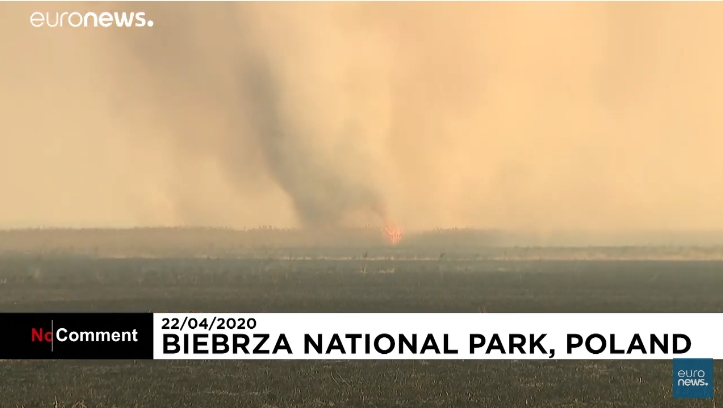 Пожар во најголемиот Национален парк во Полска (ВИДЕО)