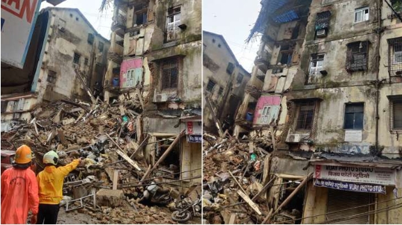 Шест лица загинаа при уривање на зграда во Мумбај