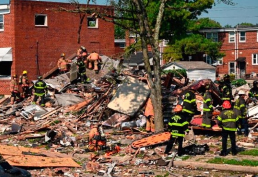Експлозија на гас во Балтимор, урнати неколку куќи, една жена загина