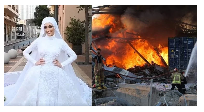 Невеста среде снимање се спасува од експлозијата во Бејрут (ВИДЕО)