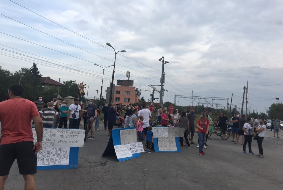 Протести против загадувањето и депонијата Вардариште (ВИДЕО)