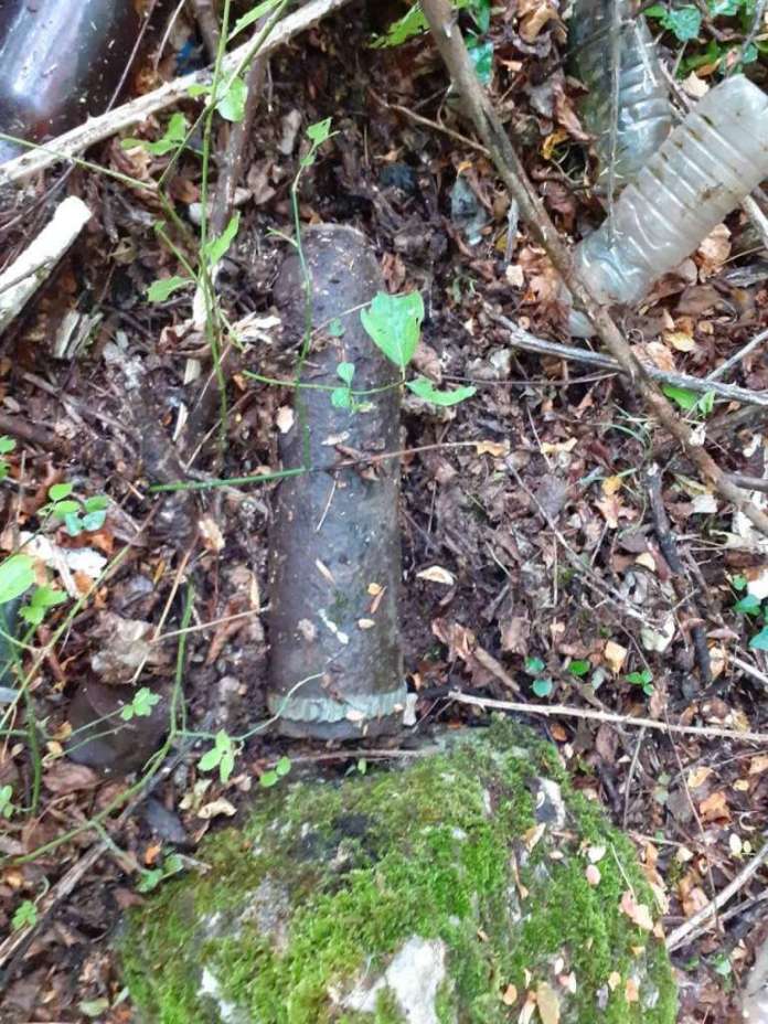 Артилериска граната пронајдена на брегот на Охридското Езеро
