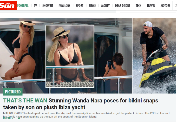 ФОТО: Ванда ги „полуде“ Англичаните, одморот на Ибица комплетно на насловните страни