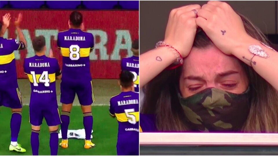 ФОТО+ВИДЕО: Сцени од кои солзите не запираат – Бока со посебна чест за Марадона, ќерката не можеше да ја сокрие тагата