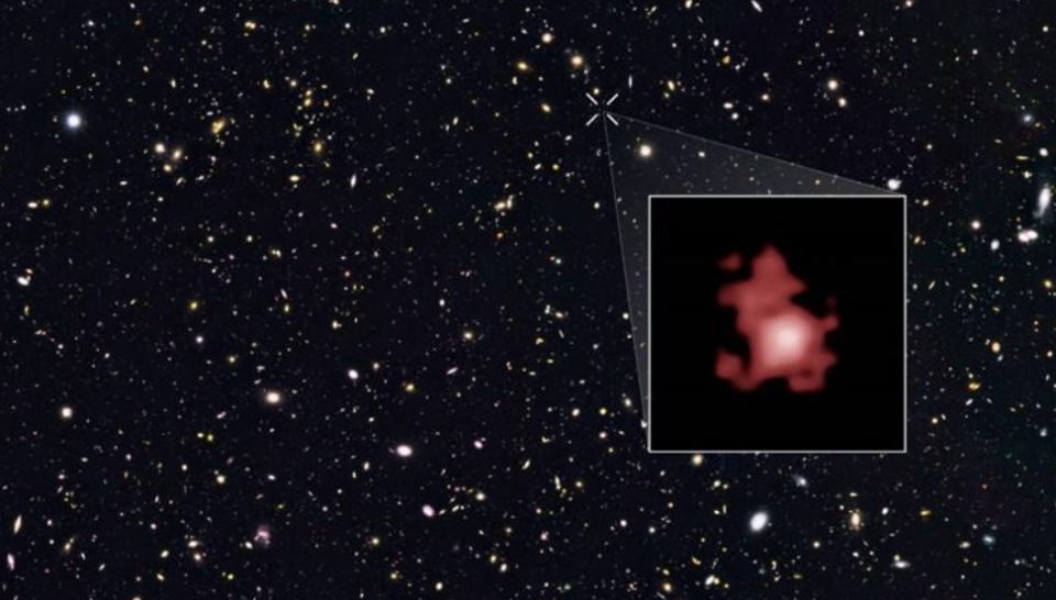 Научниците снимиле огромна експлозија во најстарата галаксија во вселената